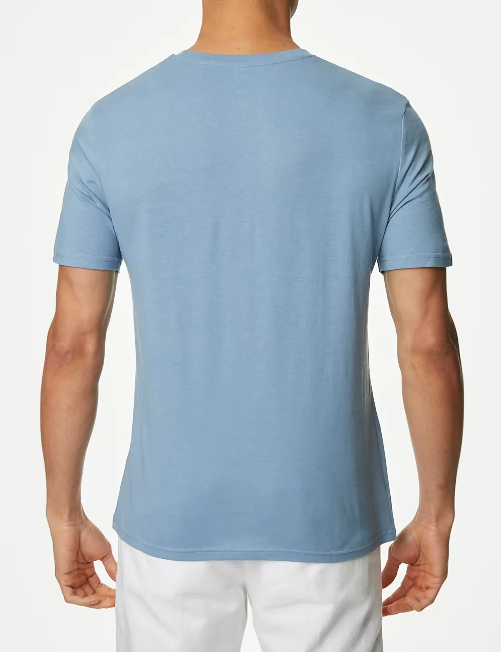 Slim Fit Pure Cotton Crew Neck T-Shirt