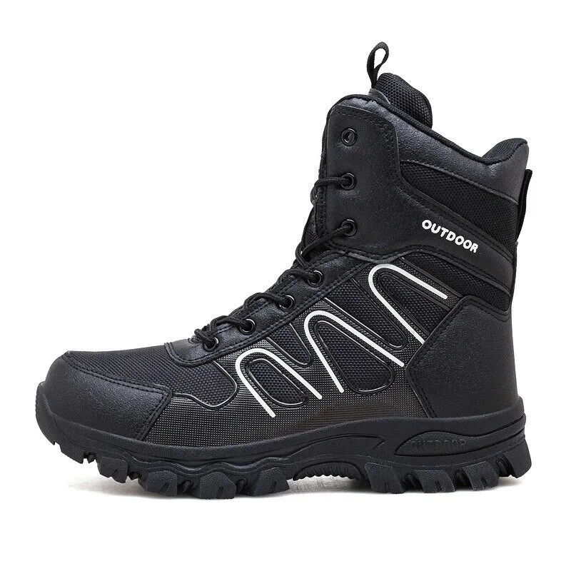 Men's Outdoor Tactical Hiking Boots Non-Slip Breathable Work Boots