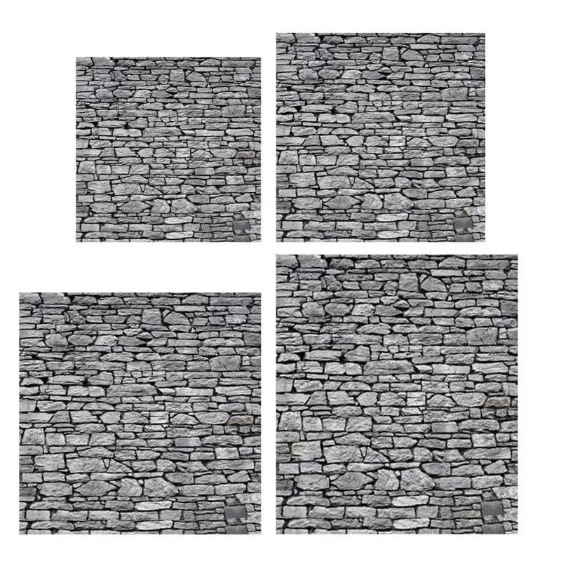 Brick Stone Texture Wall Photography Backdrops Wooden Floor Backgrounds for Toy Photo Studio Baby Shower Newborn Children Photo