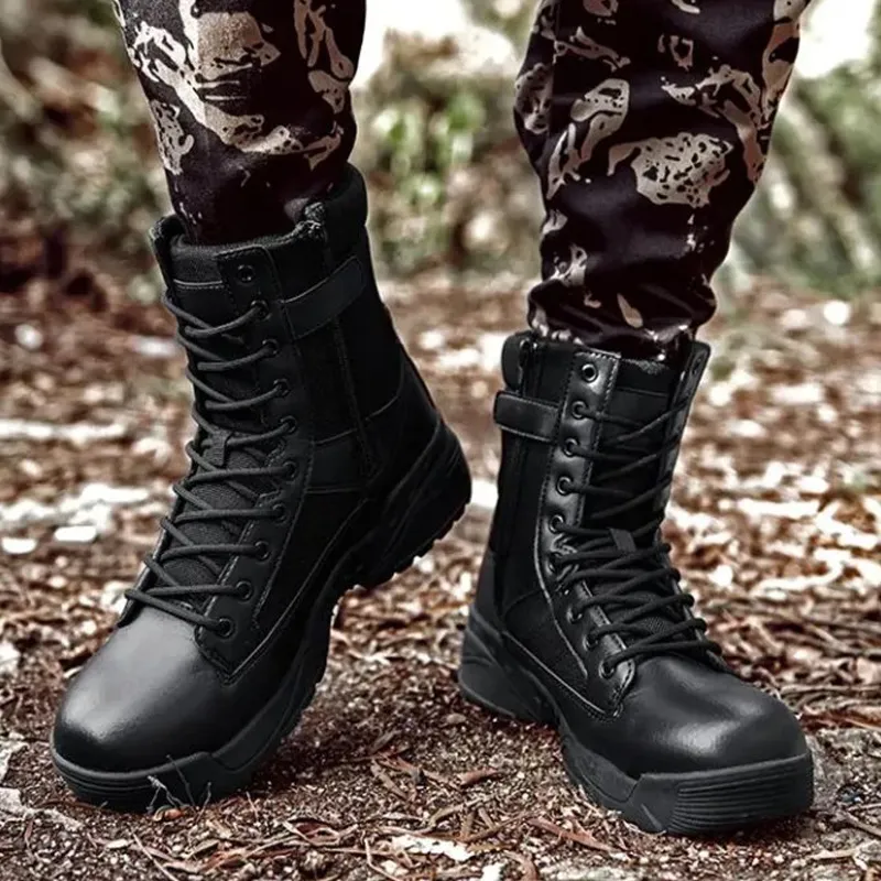 Men's  Lightweight Durable Anti-slip Toe Protection Special Forces Boots Work Boots