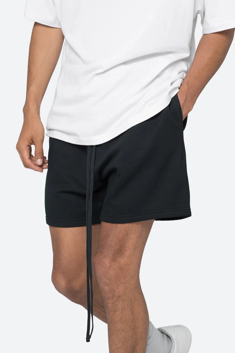 EVERY DAY BLACK SWEATSHORTS