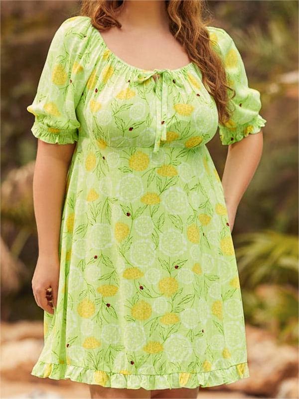 Picnic in Paradise Babydoll Dress