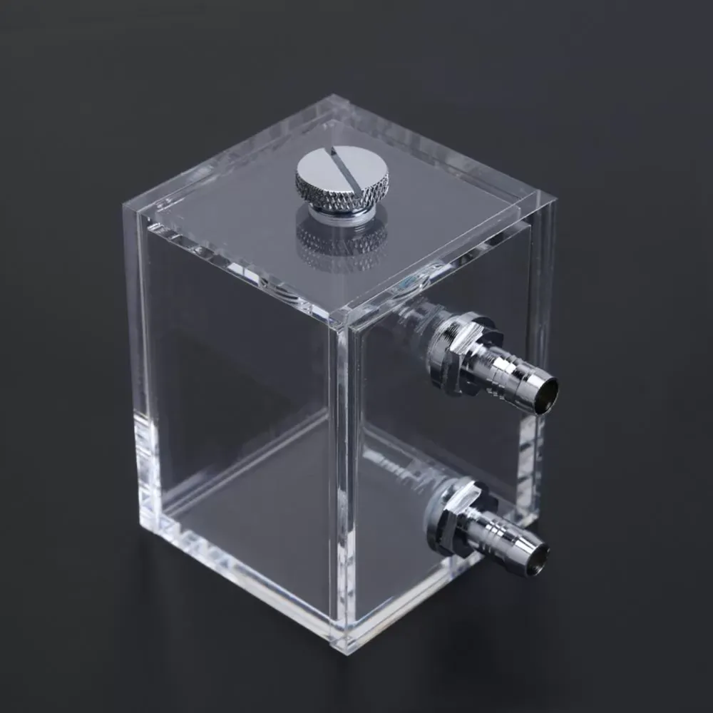 VODOOL 200ml G1/4 Thread Port Acrylic PC Water Cooling Tank For Computer PC Water Cooling System With Tube Connector Water Block