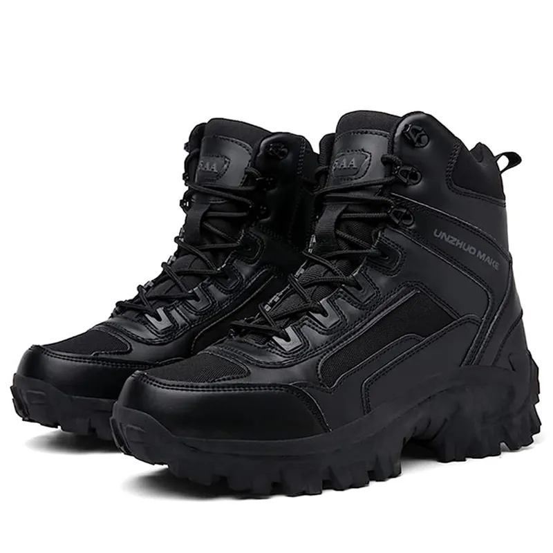 Waterproof and Puncture Resistant Men's Orthopedic Support Combat Hiking Boots - Improve outdoor mobility and relieve pain