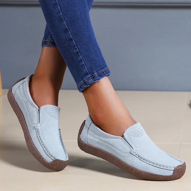 CiloolSlip on loafers - Stylish casual sports flat bean snail shoes