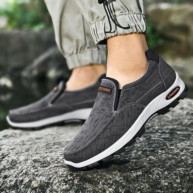 🔥Last Day Promotion 70% OFF 🎁 Men's Gray Slip-On Casual Outdoor Shoes - Breathable Non-Slip Lightweight Footwear