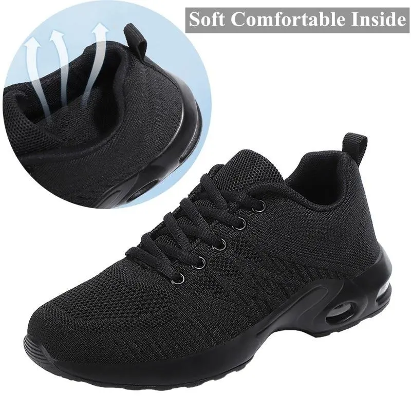 Women Flats Sneakers Breathable Knitting Outdoor Casual Shoes  Running Shoes