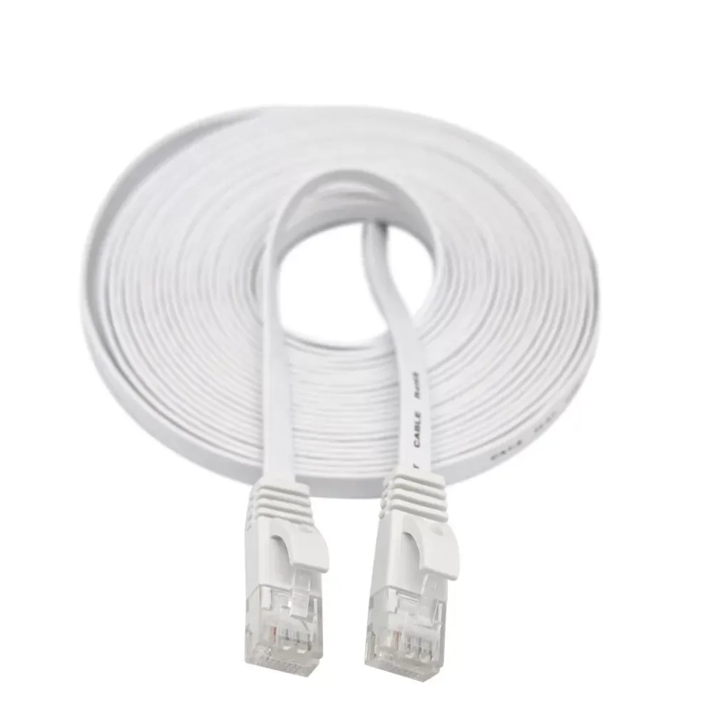 Best Sellers Factory Price 20M RJ45 CAT6 Ethernet Network LAN Cable Flat UTP Patch Router Interesting Lot Dropshipping Mar3