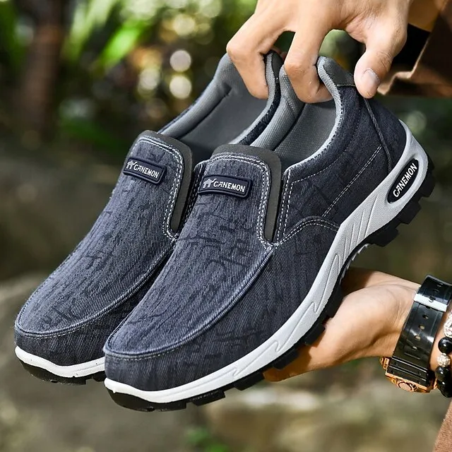 🔥Last Day Promotion 70% OFF 🎁 Men's Gray Slip-On Casual Outdoor Shoes - Breathable Non-Slip Lightweight Footwear