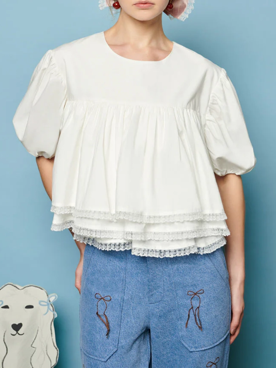 Collie Lace Trim Top