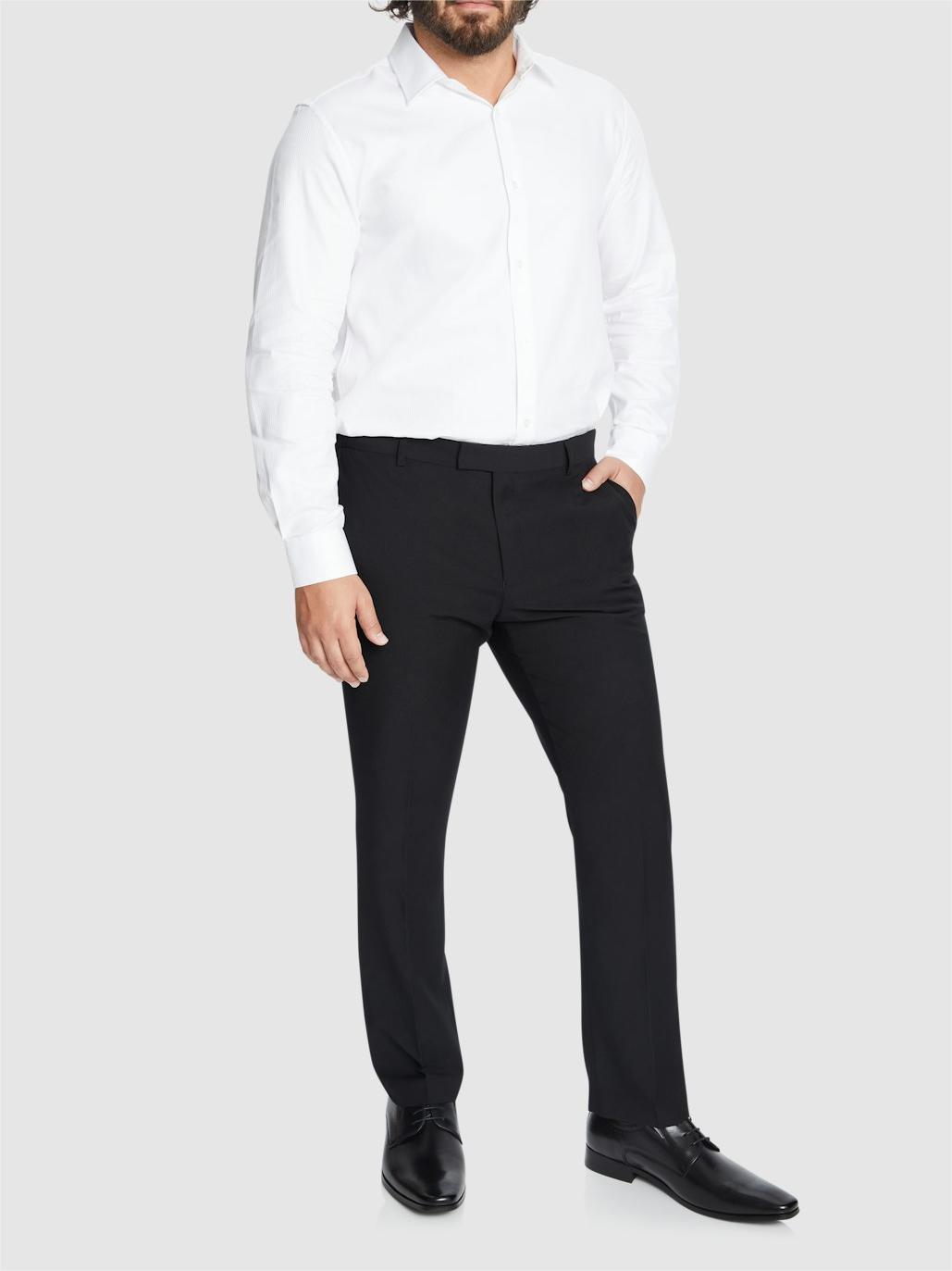 NAVY RAYMOND SLIM ELASTIC PANT