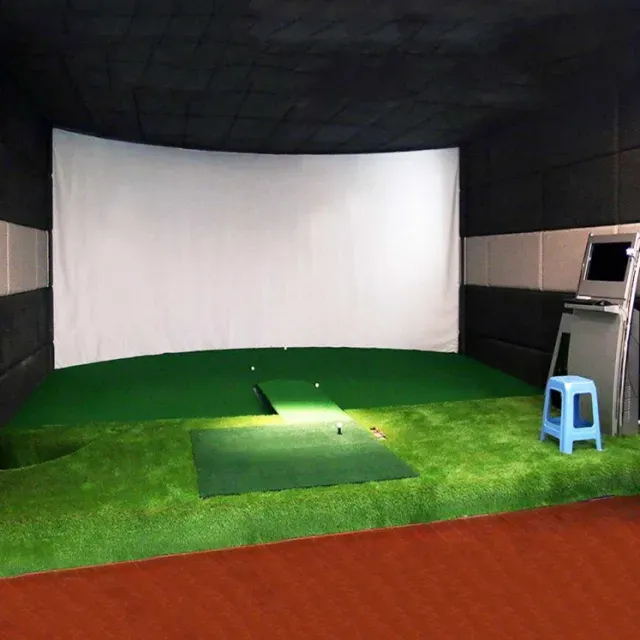 3x3M 300*300CM Golf Ball Simulator Impact Display Projection Screen indoor White Cloth Material