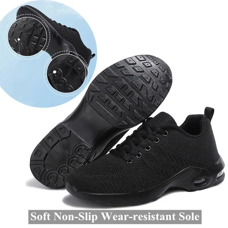 Women Flats Sneakers Breathable Knitting Outdoor Casual Shoes  Running Shoes