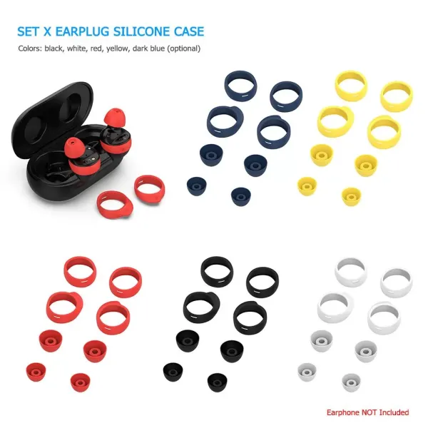 Silicone Skin Cover Earplug Protective Case for Sasung Galaxy Buds Soft and Comfortable Wireless Blutoth Headset Earphone