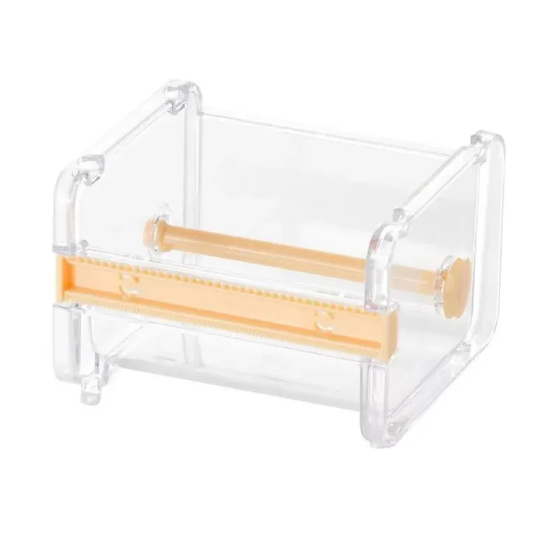 Durable Tape Dispenser Desktop Tape Cutter Stationery Storage Box Organizer