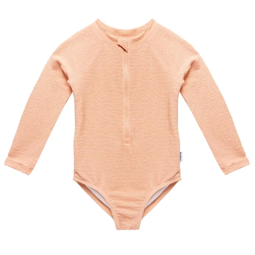 Toddler Girls Peach Rashguard