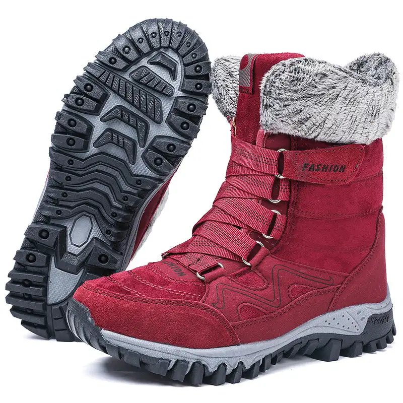 Super Warm Snow Boots Women Winter Work Casual Shoes