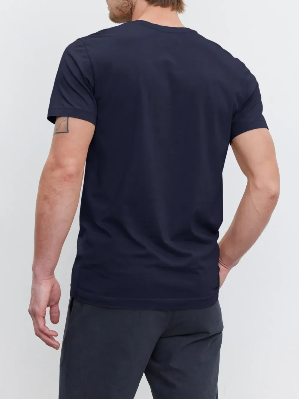 Men'S Fashion Round Neck Cotton T-Shirt