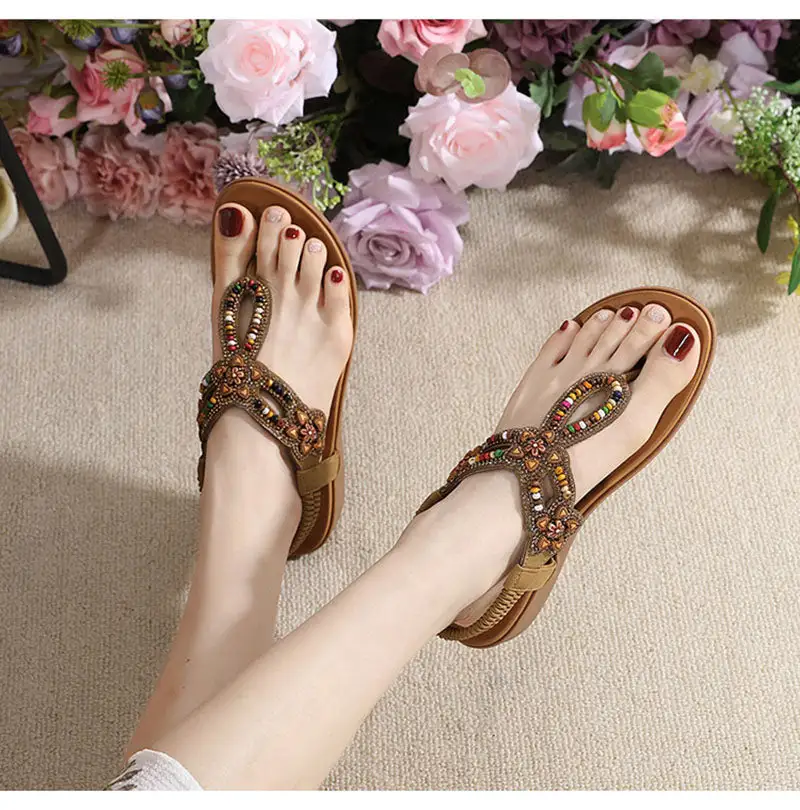 Cilool Bohemian Style Fashion Ladies Beach Sandals