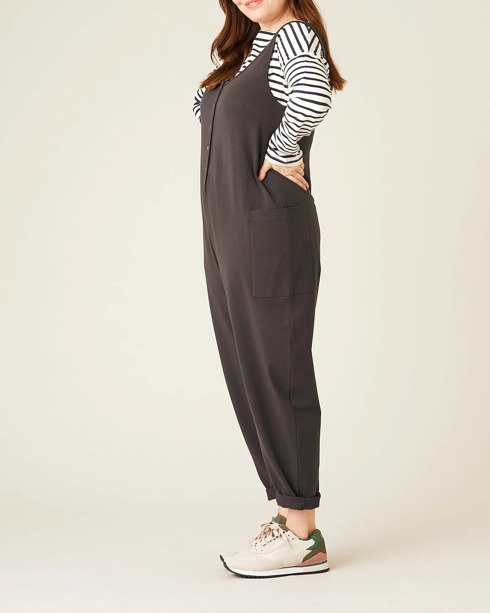 CASUAL STYLE JUMPSUIT - SLATE