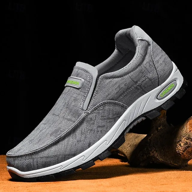 🔥Last Day Promotion 70% OFF 🎁 Men's Gray Slip-On Casual Outdoor Shoes - Breathable Non-Slip Lightweight Footwear