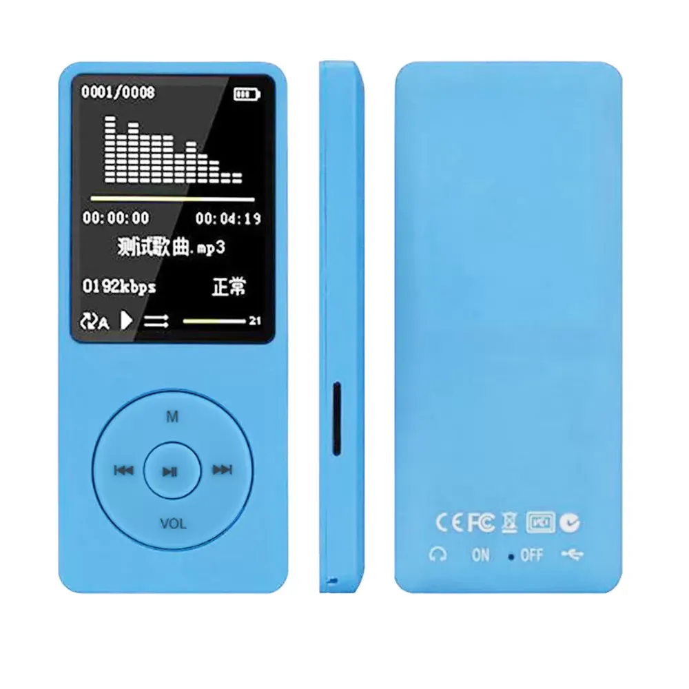 NEW Fashion Portable MP3 MP4 Player LCD Screen FM Radio Video Games Movie USB Hi fi Music Player With sd card