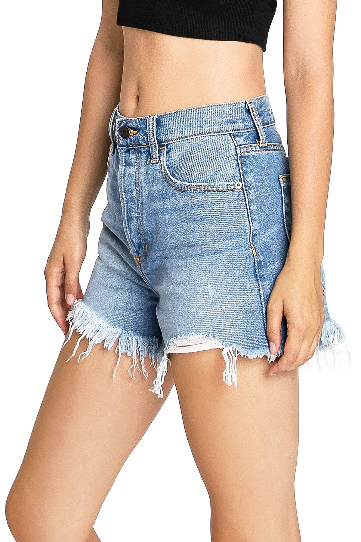 Stay Gold Denim Shorts