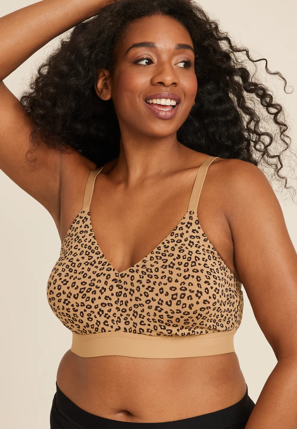 Simply Comfy Cotton Animal Triangle Bralette