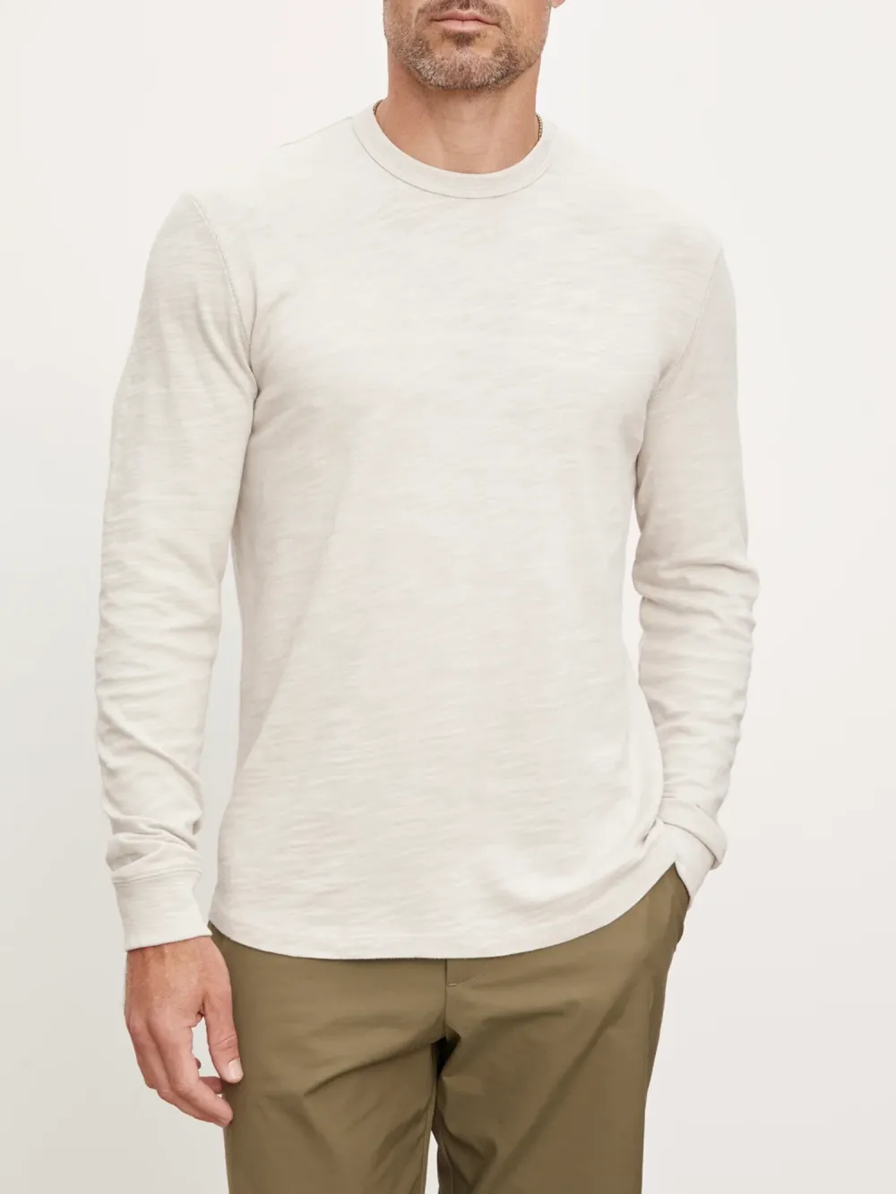 Sport Cotton Round Neck Long Sleeve T-Shirt