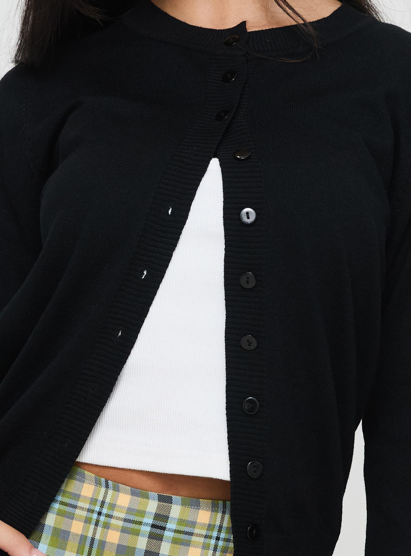 Capeside Knit Cardigan Black