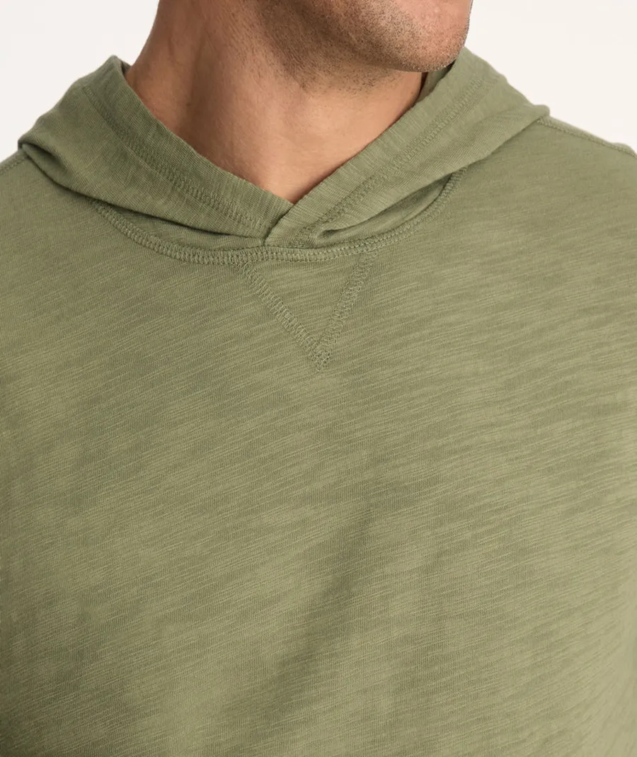 Olive Green Pullover Men's Sweatshirt