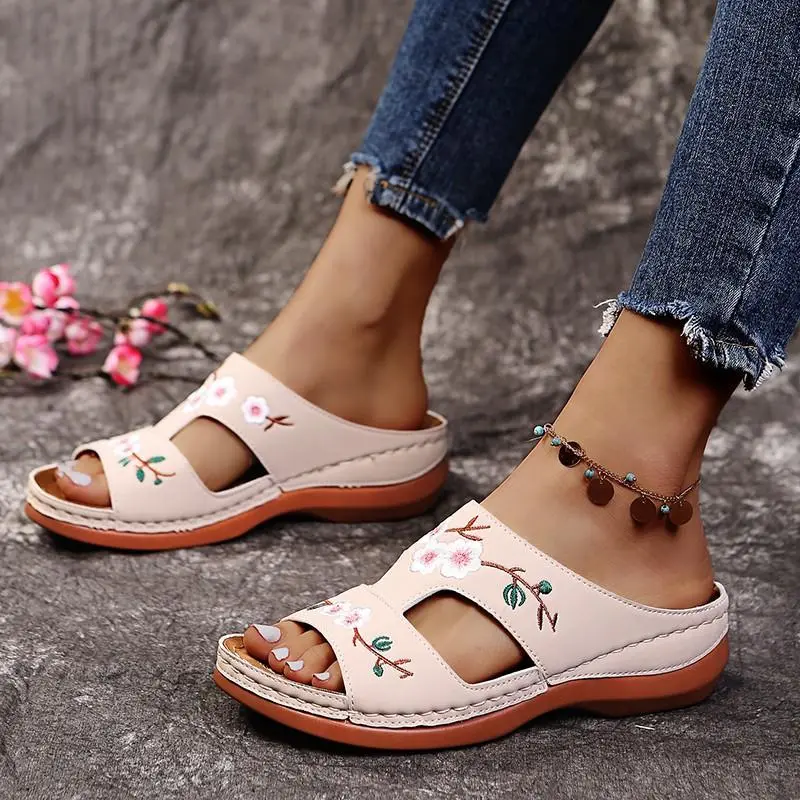 Cilool with Arch Support Anti-Slip wedges Sandals