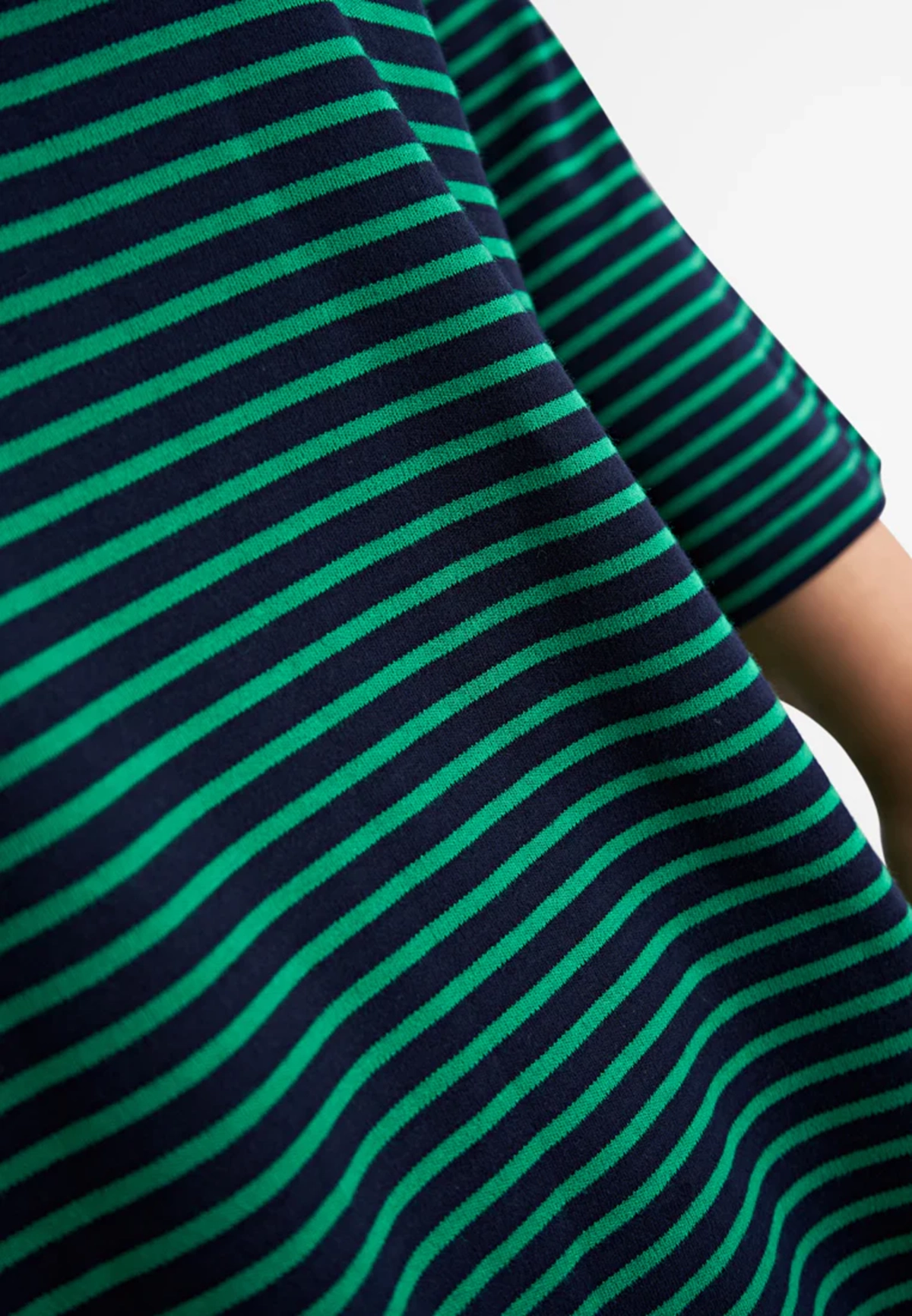 3/4 Sleeve Simple Stripe Tee