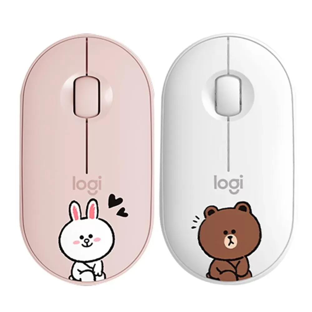 Lgitech K380 LINE FRIENDS wireless 104 keys Bluetoth Mechanical keyboard，Small, light and easy to carry,Cartoon pattern。