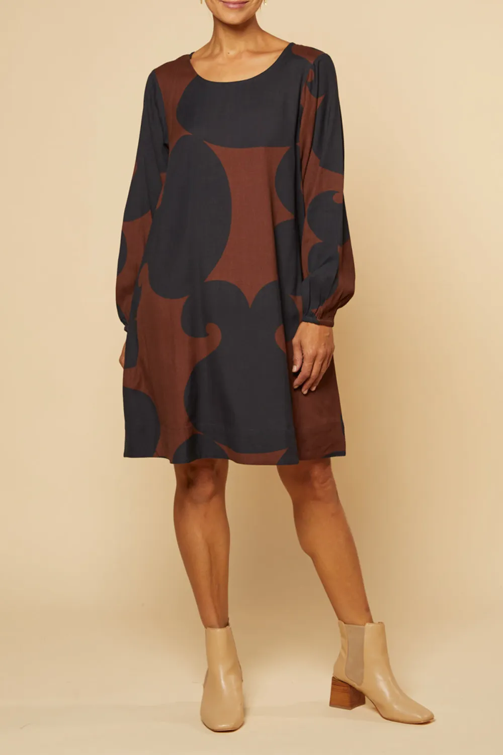 Hazel Short A-Line Tunic Dress in Soho