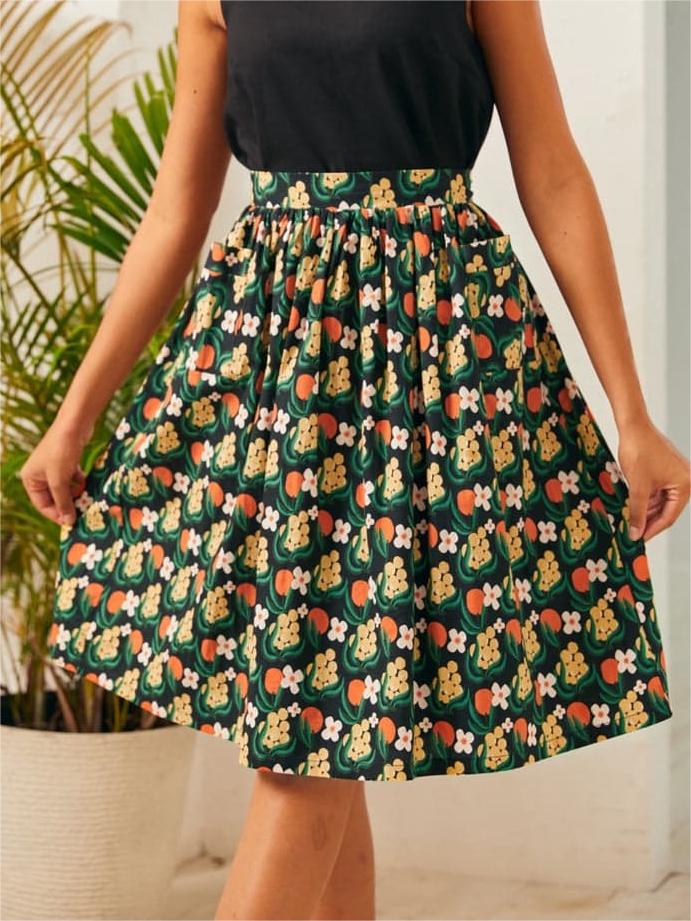 Ocean Breeze Midi Skirt