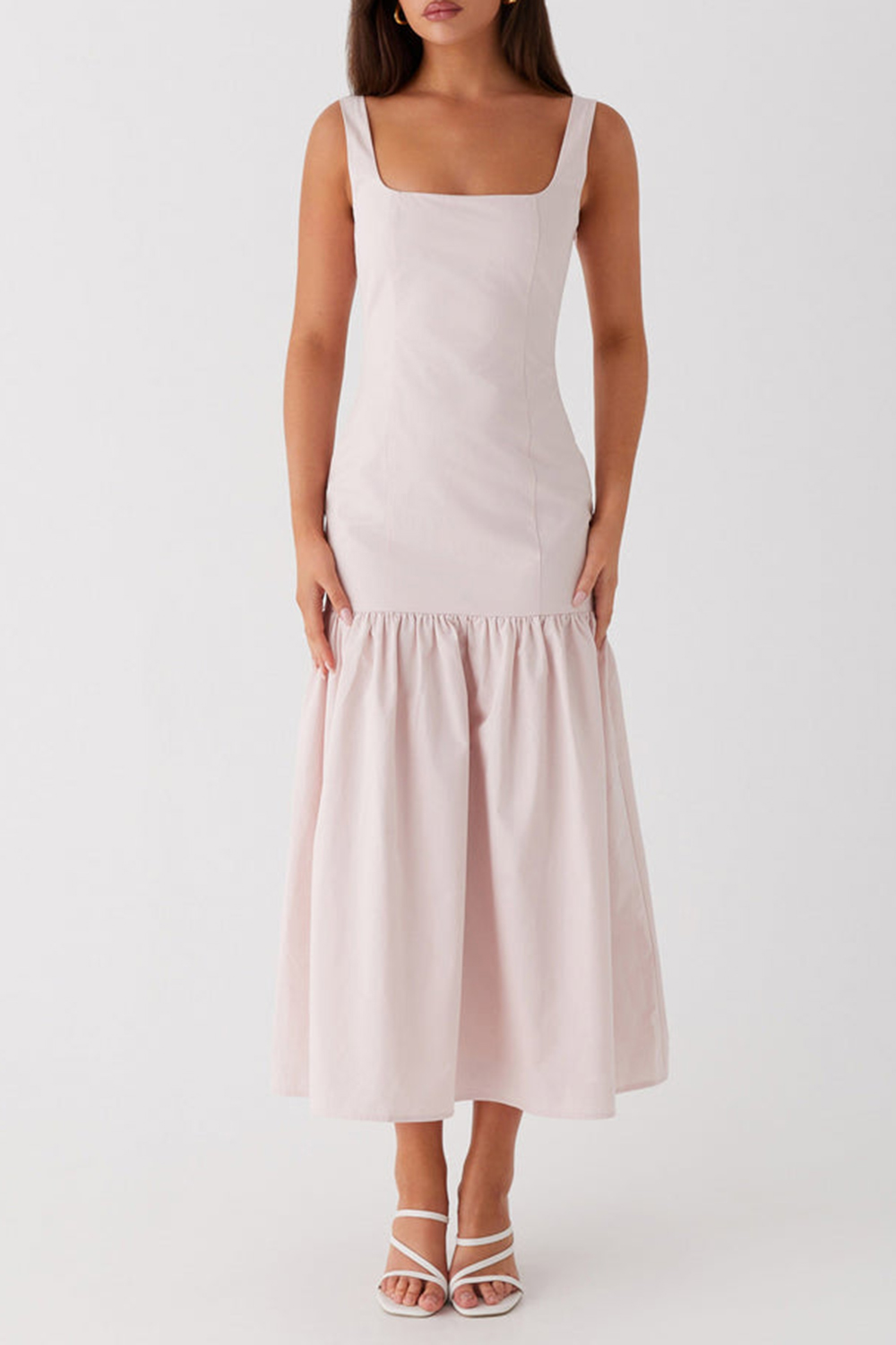 Ladylike Midi Dress - Pink