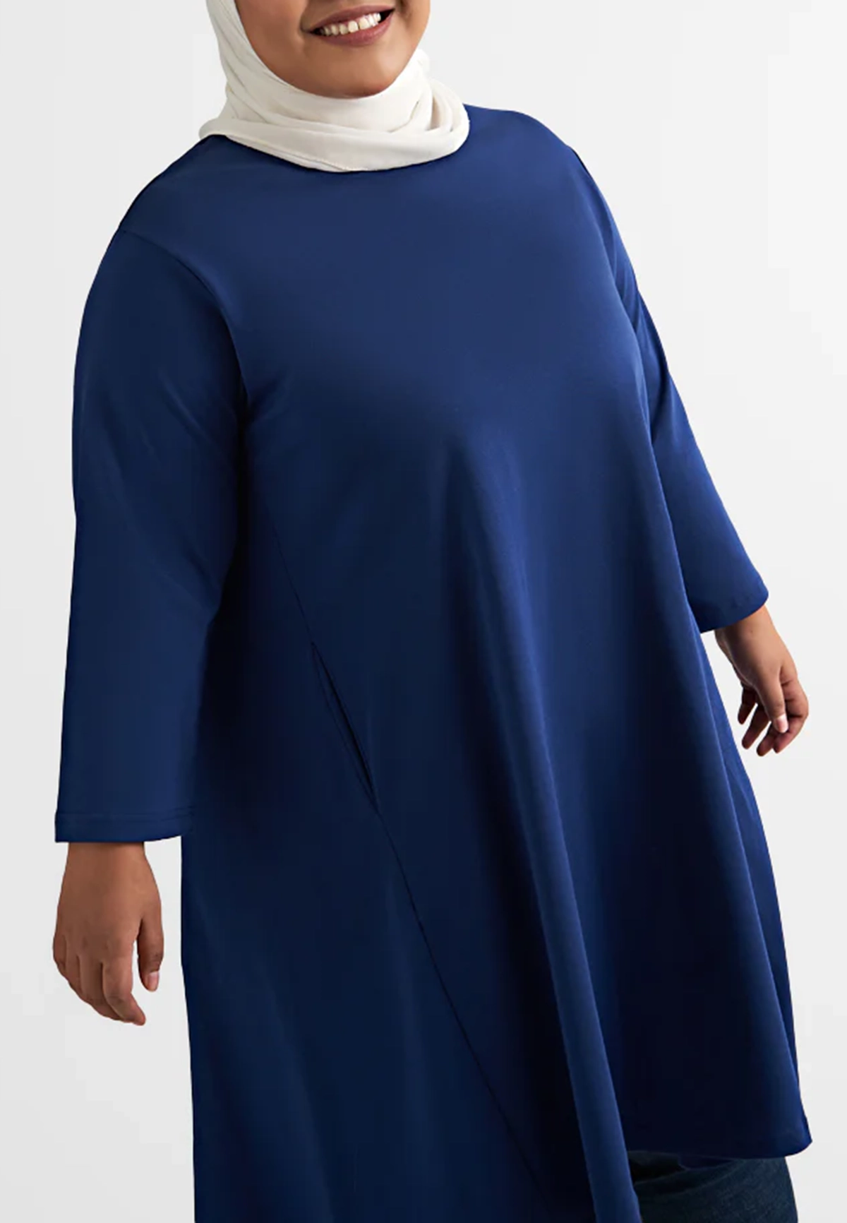 3/4 Sleeves A-Line Pocket Dress