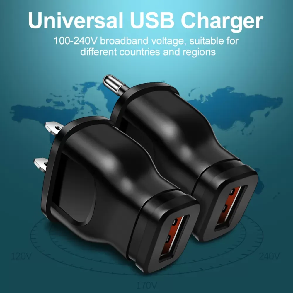 USB Charger Quick Charge Phone Adapter for Huawei iPhone Smsung Xiaomi Tablet Portable Wall Mobile Fast Charging EU/US Plug