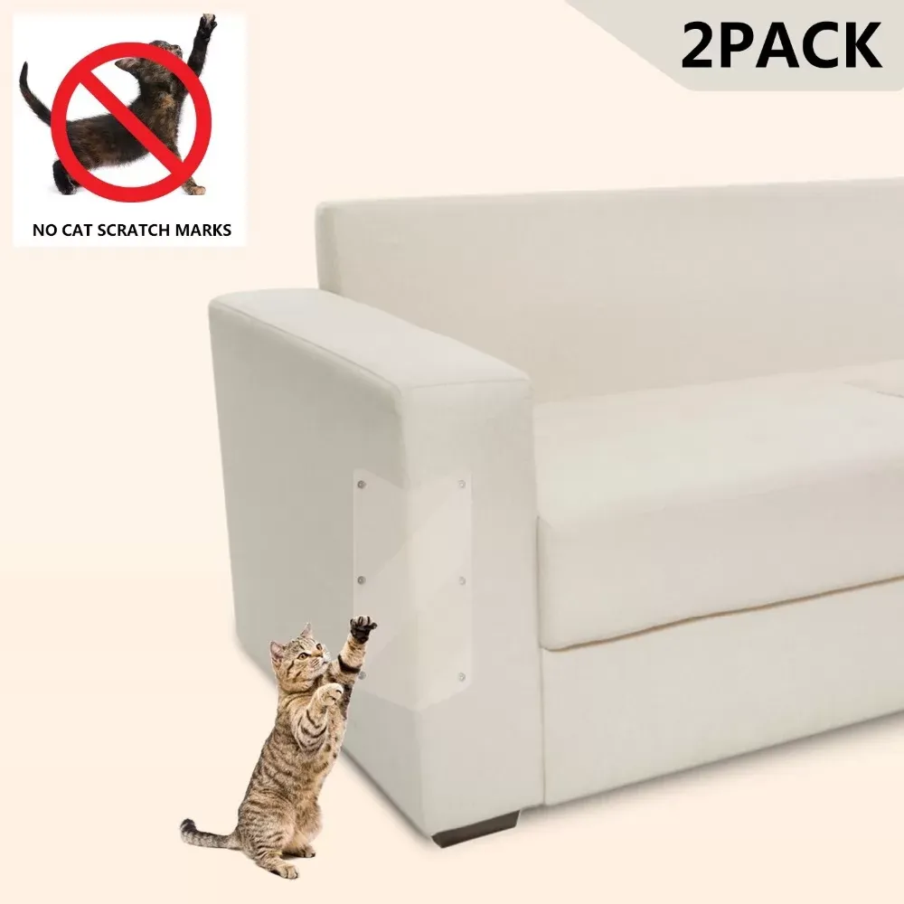 2Pcs Couch guard Pet Cat Scratching claw protector Guard Mat Cats Scratching Post Furniture Sofa Claw Protector Pads For sofa