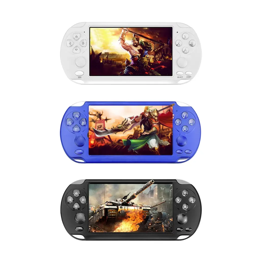 Support video playback PSP nostalgic 128 bit ArcadeHand Held Gaming Device，5.1 inch screen stereo speaker