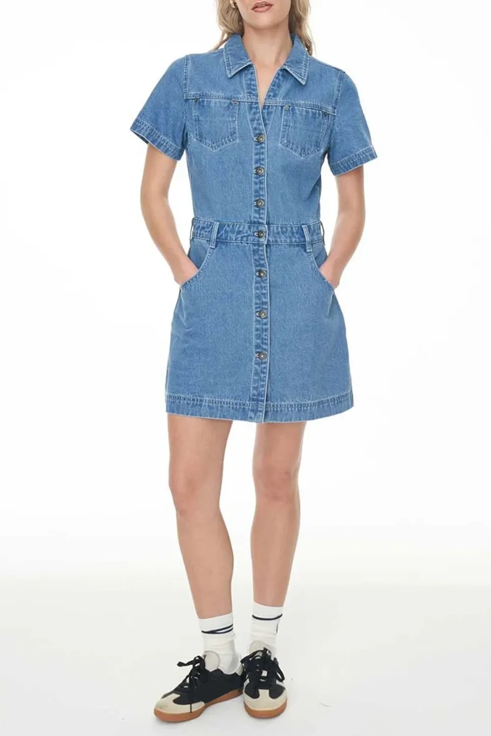 Denim Blue Rider Mini Dress