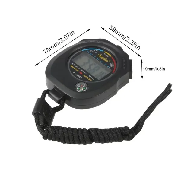 Sport Stopwatch Professionele Handheld Digitale Lcd Sport Stopwatch Chronograaf Counter Timer Met Riem Hot Verkopen Groothandel