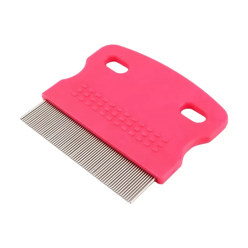 Dog Grooming Trimmer Pet Dog Hair Flea Comb Stainless Pin Dog Cat Grooming Brush Comb Clean Tool