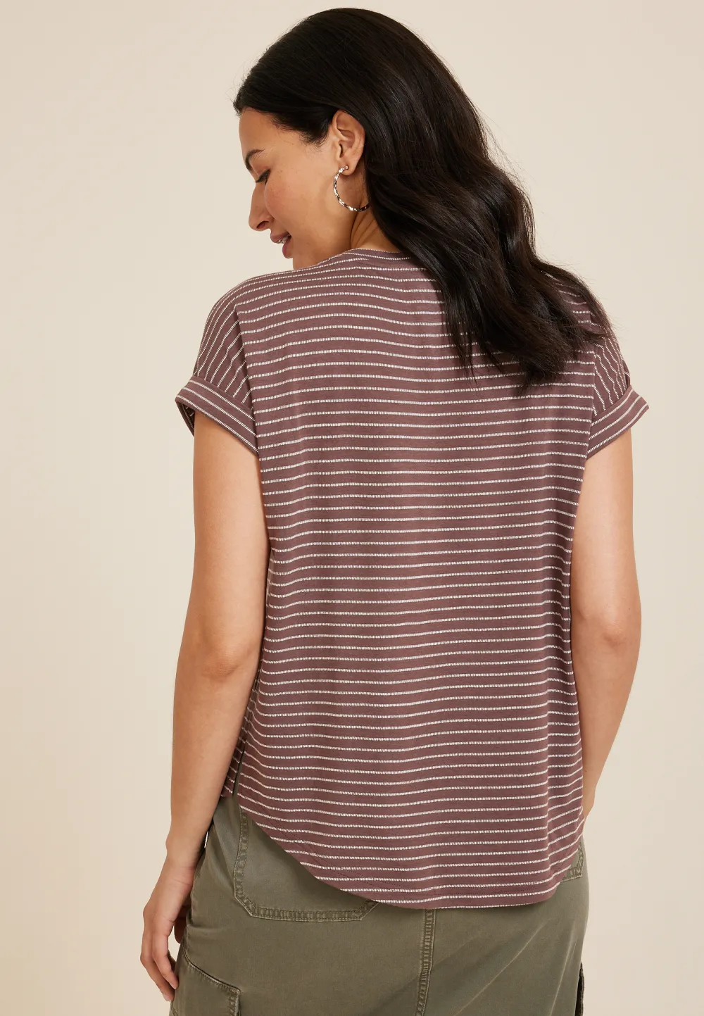 24/7 Clara Textured Short Sleeve Tee