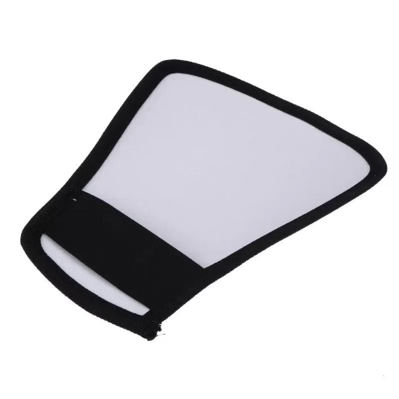 2-in-1 Silver/White Camera Flash Diffuser Double-sided Flash Softbox Photo Light Reflector For Canon Cameras difusor flash