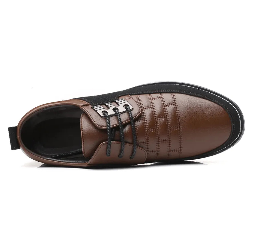 🔥Hot Sale🎁—50% OFF 🎉Men Splicing Non Slip Business Casual Comfortable Leather Oxfords