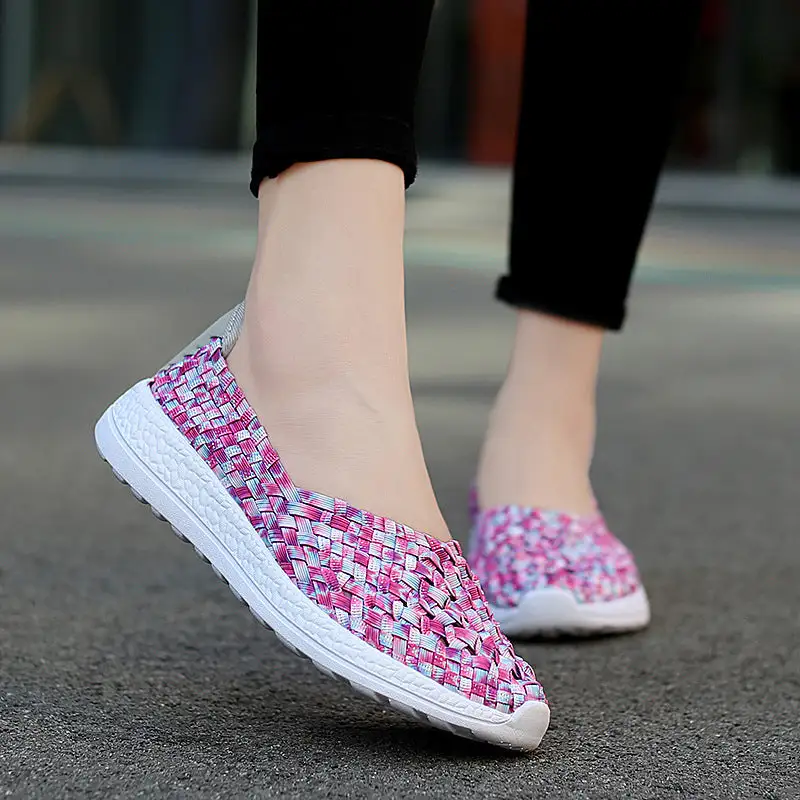 Cilool Comfortable Flat Cutout Casual Shoes