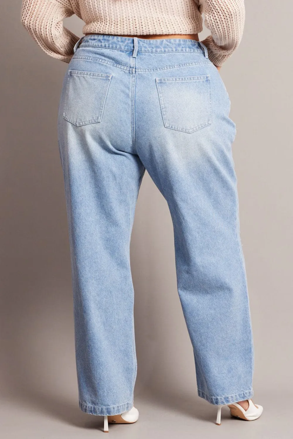 Denim Baggy Jeans High Rise