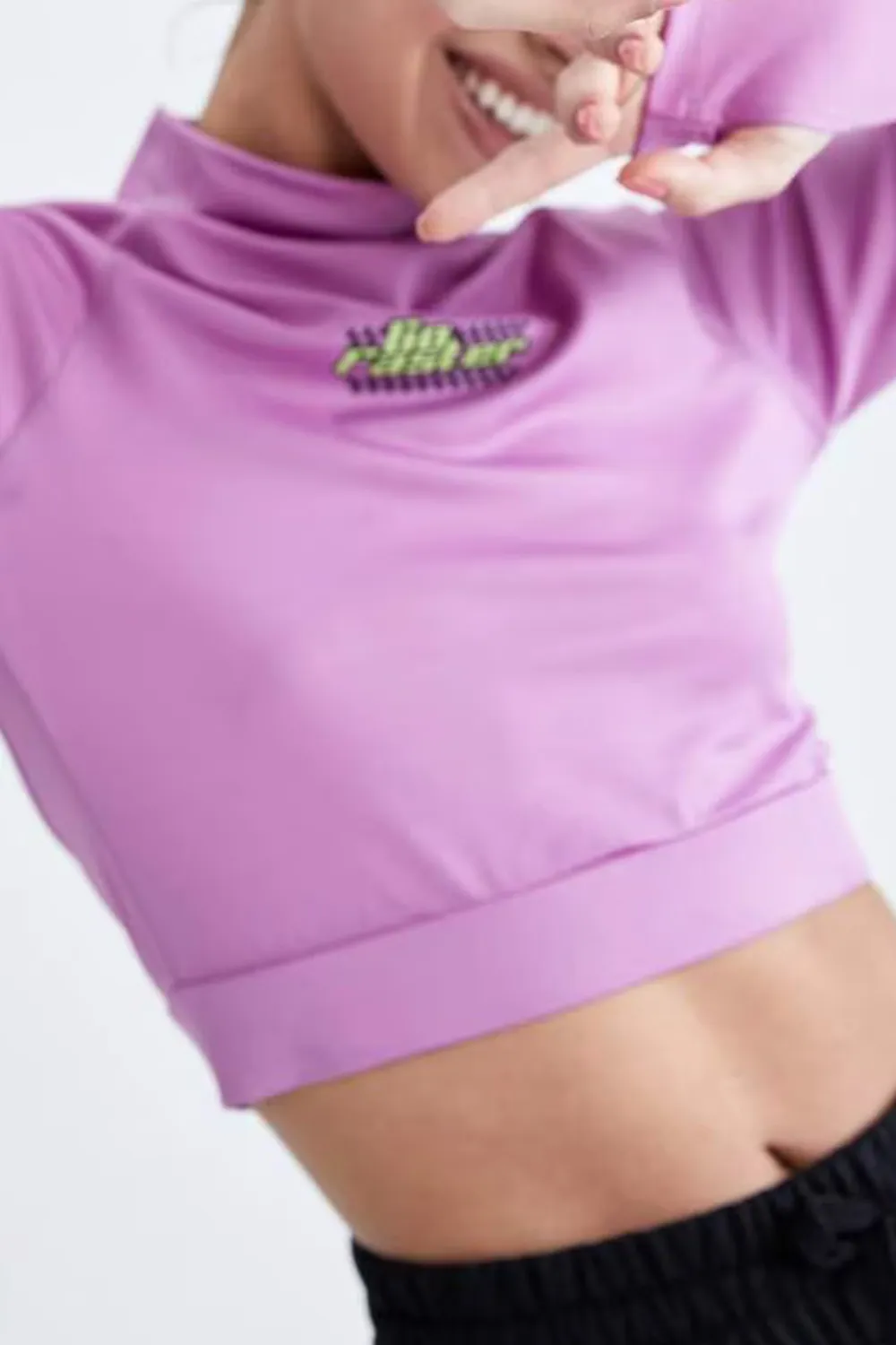 Slim Fit Long Sleeve Crop Top